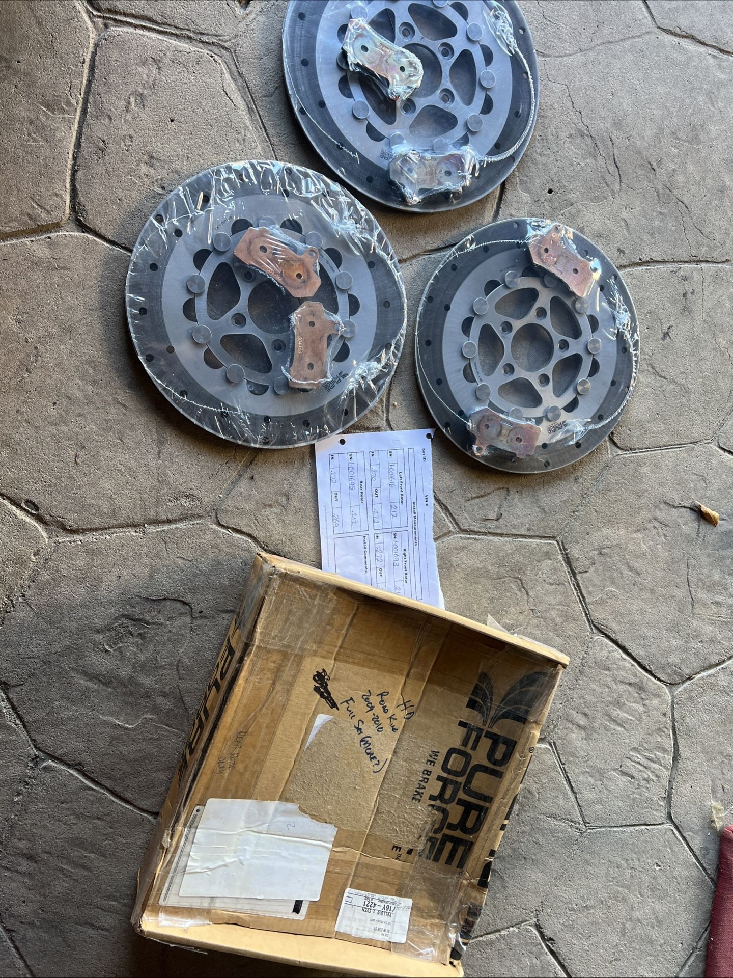 PURE FORGE 11.8" Full Brake Rotors & Pads Electra Glide Road King Street Glide