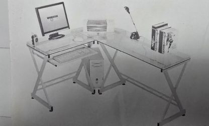 Glass Computer/gaming Table