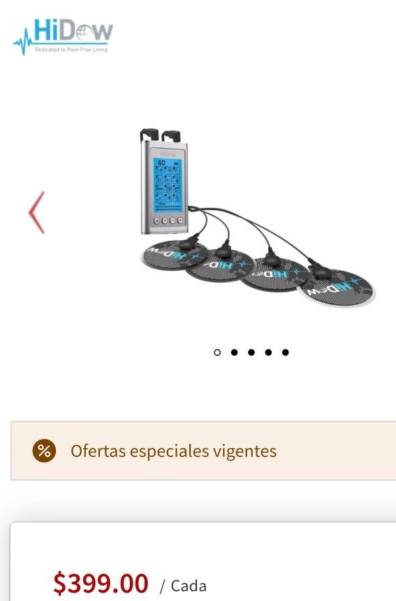 XPD 12 HiDow HD-XPD 12 device with two electrode cables and pad holder