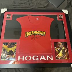 Hulk Hogan Signed Jersey Frame 