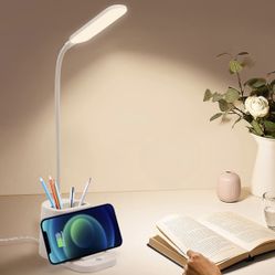 Desk Lamp With Wireless Phone Charging Pad