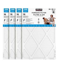 Kirkland Signature 2200 High Performance Furnace Filters, 4-pack