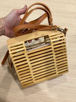 Fashion Bamboo Bag with Removable Pouch