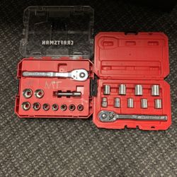 Metric And SAE craftsman Ratchet Sets 