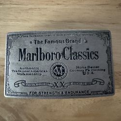 Vintage 1990’s Marlboro Promo Belt Buckle