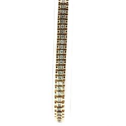 Ladies 4.25ctw Diamond Solid 14k Yellow Gold 8.5” Tennis Bracelet 33.5 Grams 11049705