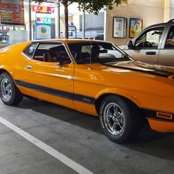 1973 Mustang Mach 1 Rare Q-code 351 4v 4 Speed