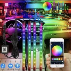 Interior Multicolor LED car Lights App Controlled.