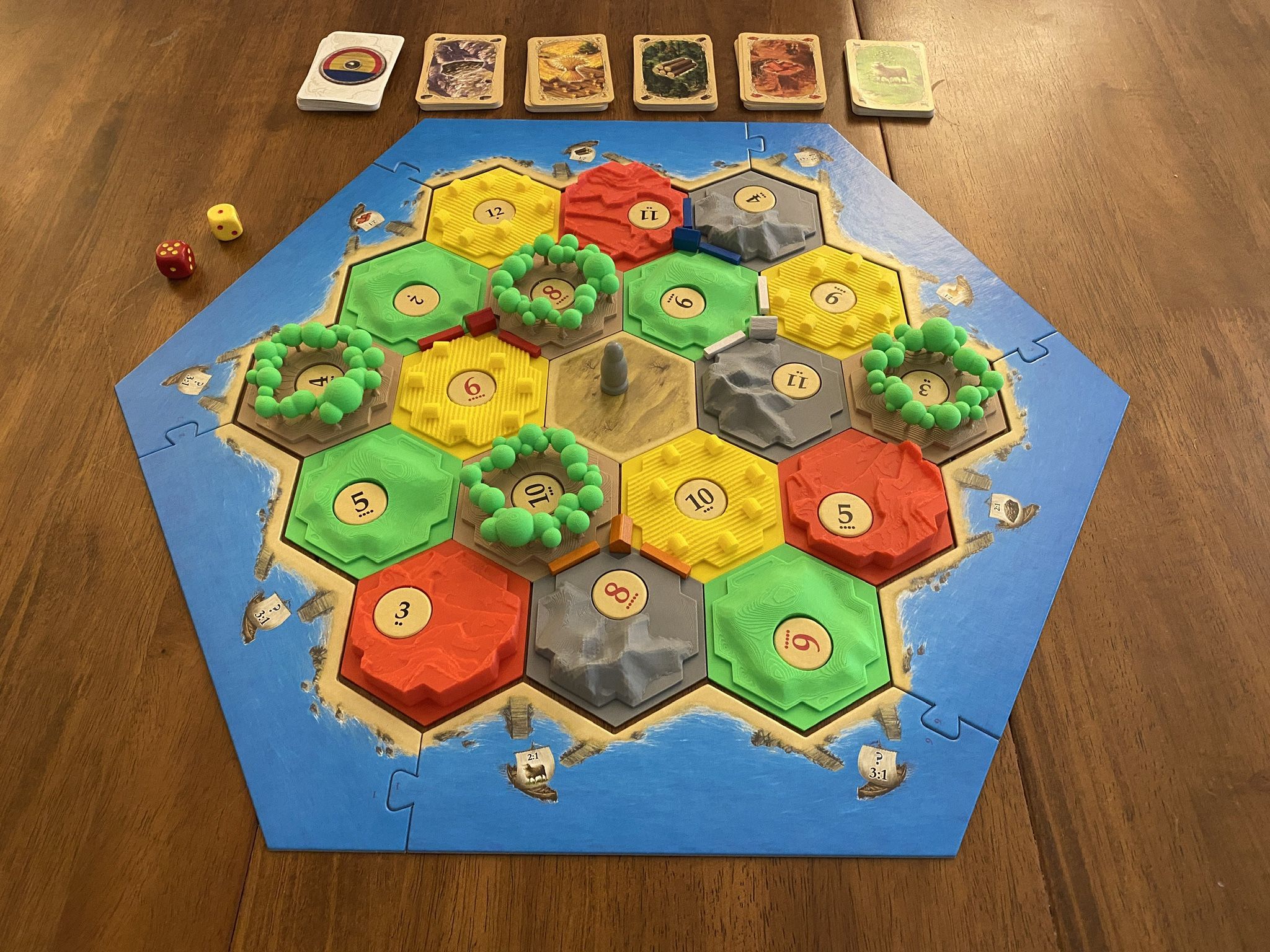3D Printed Catan Board Pieces