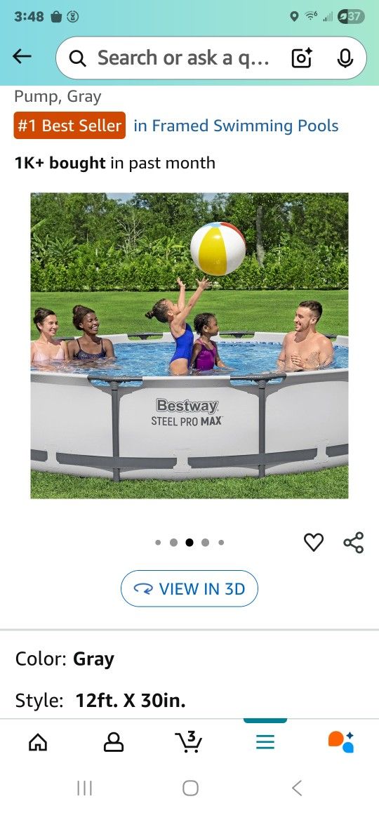 Bestway Steel Pro Max Above Ground Pool