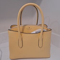 NWT Kate SPADE Medium Satchel Leather Yellow