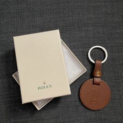 Rolex Keychain Signature Leather Keyring Keychain 
