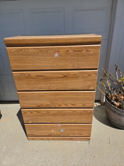 FREE!!!  Oak dresser (clean drawers)