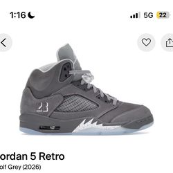 jordan 5 wolf grey