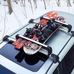 Roof Rack Attachment, Skis, Snow Surf Board, Locking, Deluxe, NEW