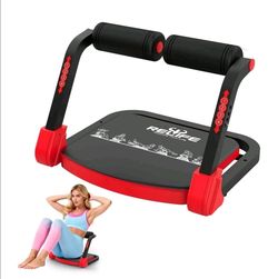 Core & Abs Exercise Trainer – Multi-Function Ab Crunch Home Gym Machine + 1 Resistance Band