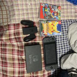 Nintendo Switch With Game & Controller