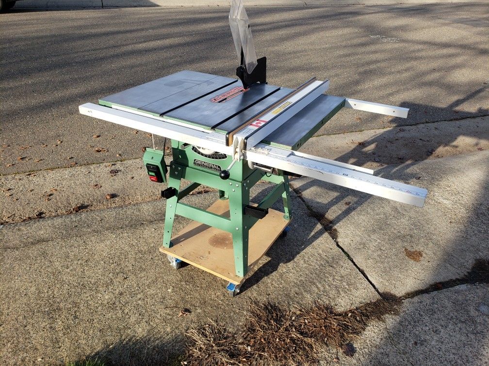 General International Table Saw with quick lock fence for Sale in