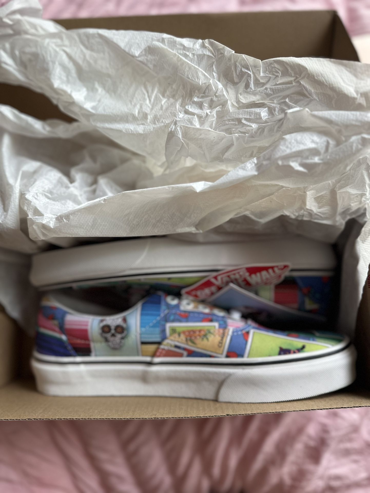 Vans Loteria Don Clemente Womens 8.5 Mens 7 Shoes Dia De Muertos