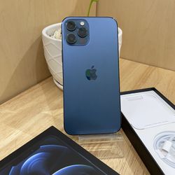Valentines Day Special!!! iPhone 12 Pro Max Color Blue 256 Gb Unlocked For Any Carrier/iPhone 12 Pro Max 128 Gb Liberado Para Cualquier Compañía 