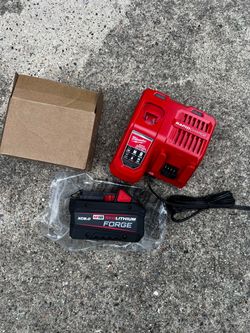 8.0 red forge battery & fast charger new