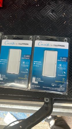 Claro Smart Switch for Caseta, On/Off Control of Lights/Fans, 5-Amp/Neutral Wire Required, White (DVRF-5NS-WH-R)