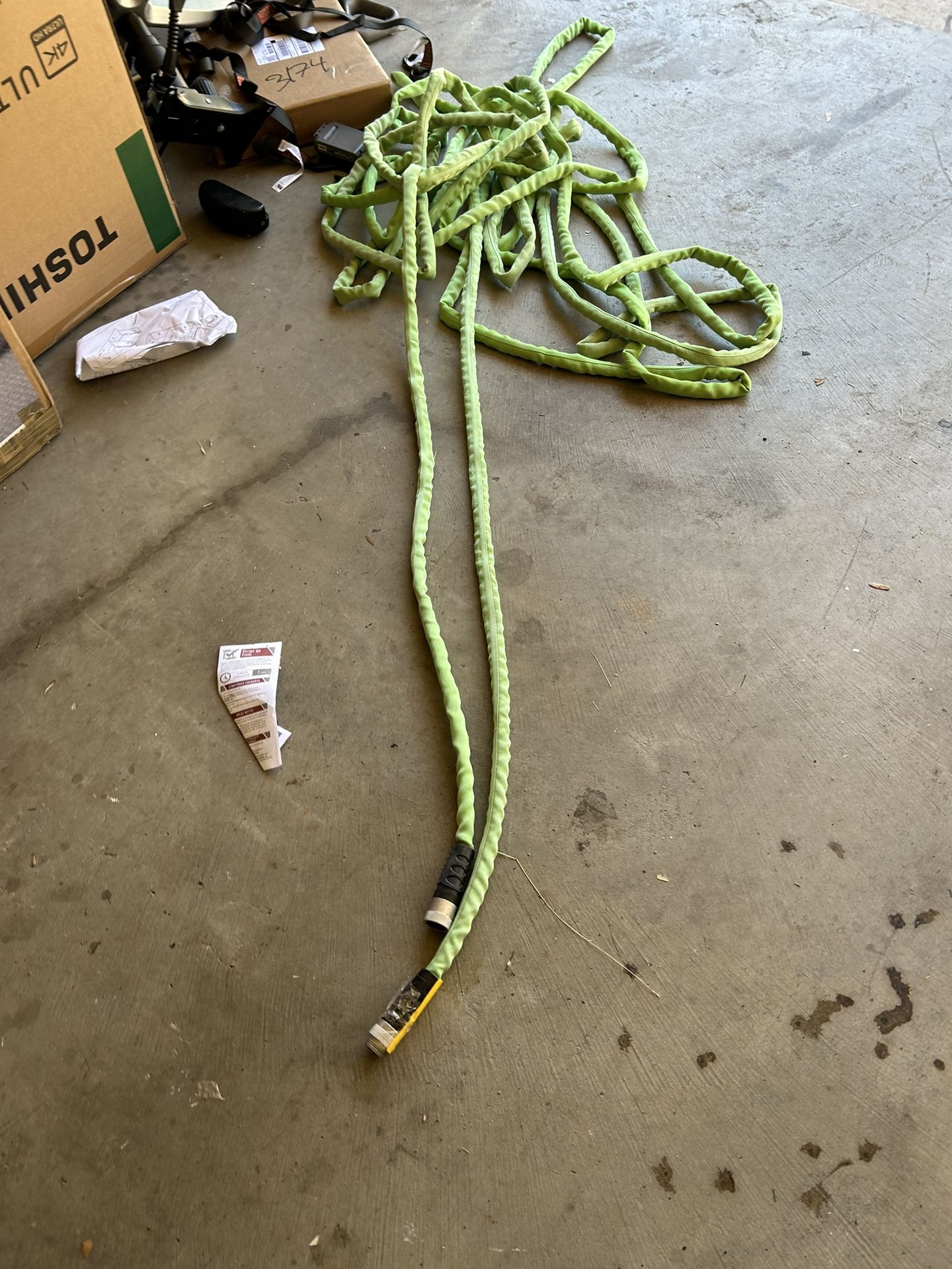 Teknor Apex 3/4 in x 100 ft Contractor Duty Kink Free Woven Green Coiled Hose