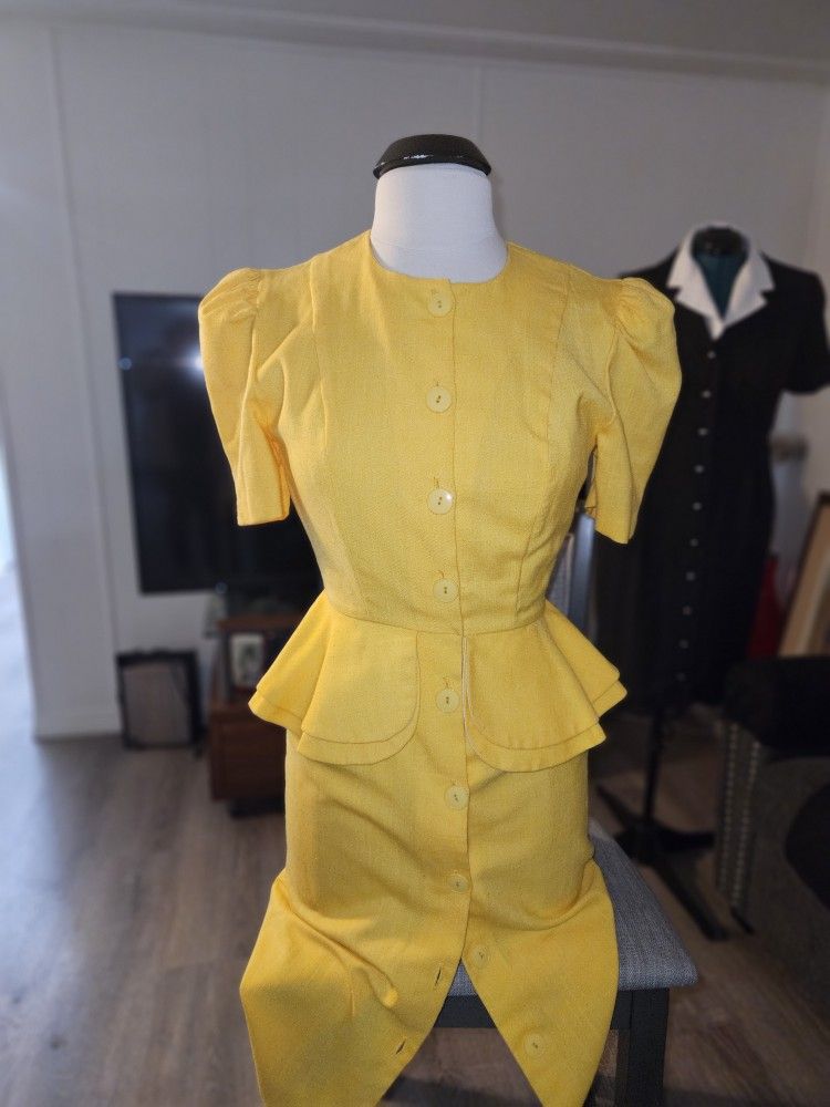 Yellow Vintage Dress