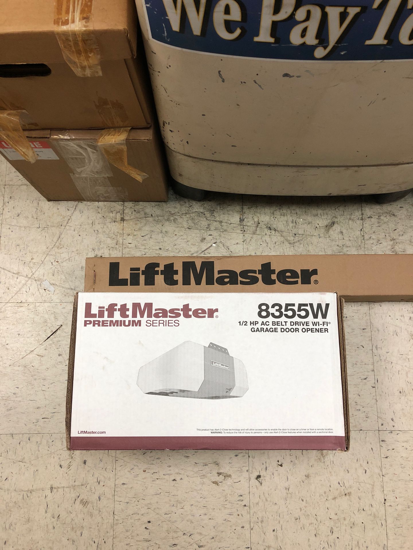 Lift Master Premium Series 8355W WiFi Garage Door Opener w/ rail