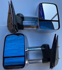 LA Zona Auto Parts 07 to 13 Silverado Sierra Yukon Tahoe Avalanche Escalade chrome towing mirrors espejos retrovisor