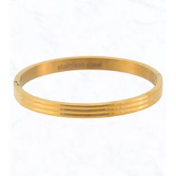 Plated Stainless Steel Bangle Bracelet
