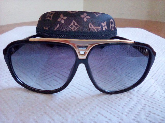 Gold Black Luxury Sunglasses 