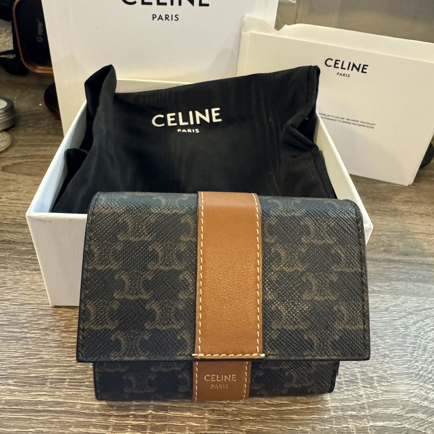 Celine Triomphe Bi Fold Wallet