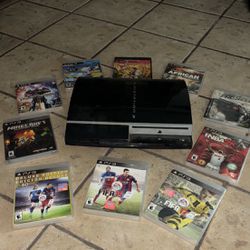 PS3 Console With Games (THROW OFFERS)
