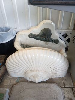 Gargoyle vintage cast iron decorative sink