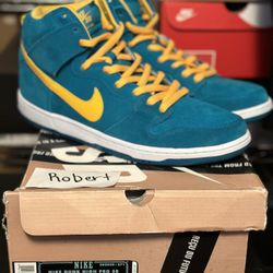2013 NIKE SB DUNK HIGH “Tropical Teal” Sz11