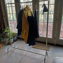 Metal Rolling Garment Clothing Rack