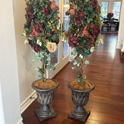 Tall Topiary Artificial Flower Tree Decor