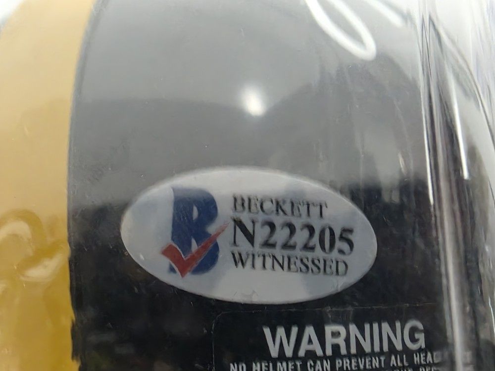 Riddell Steelers Mini Helmet Autographed by Lynn Swann HOF 01 COA Certified