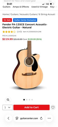 Fender Fa-Series Acoustic/Electric