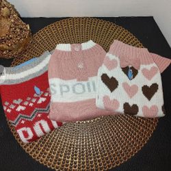 Dog Sweaters x3 Size M