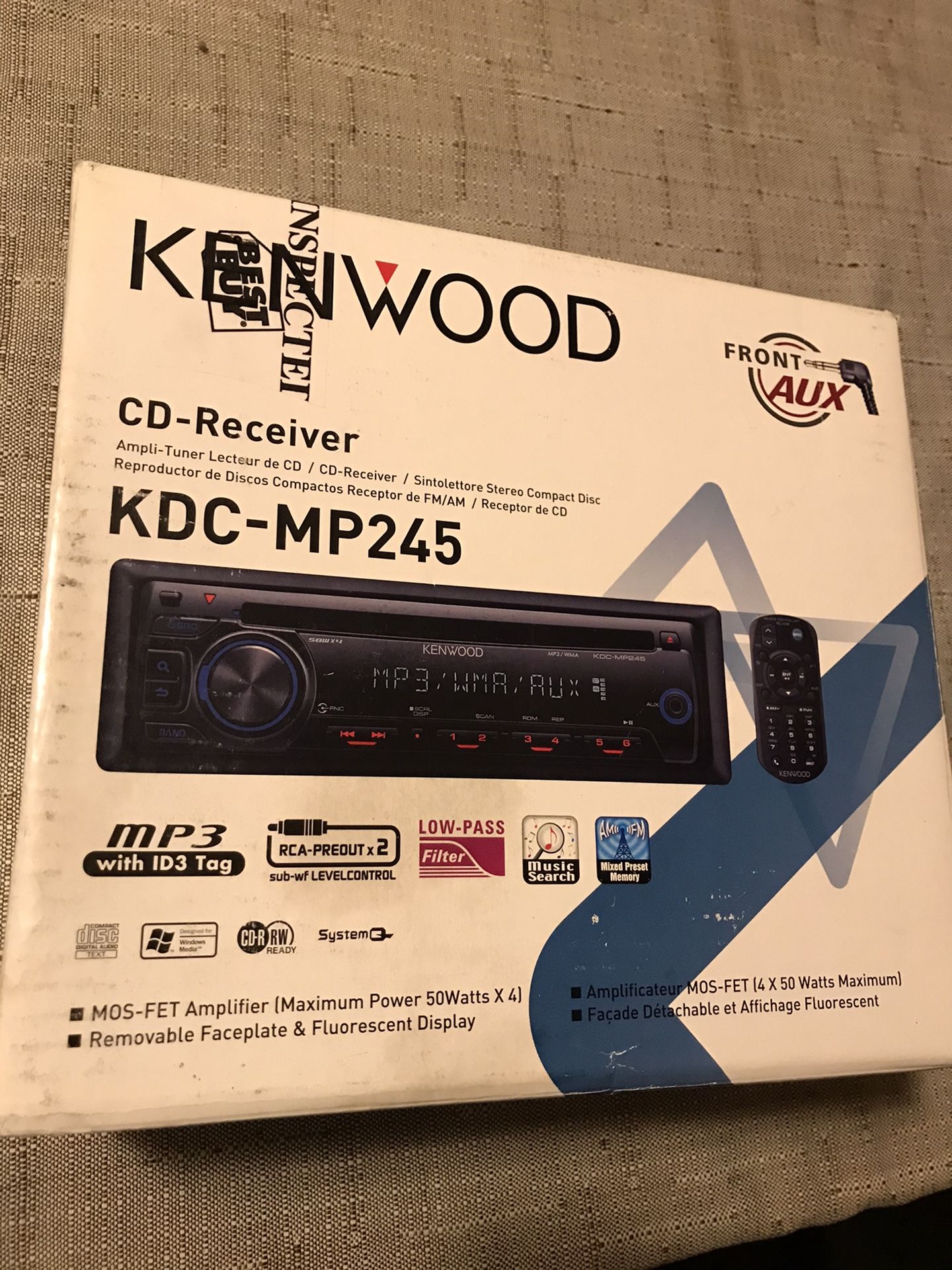 Kenwood KDC-MP245 CD Receiver