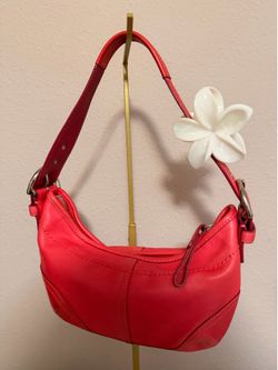 Pink coach hobo