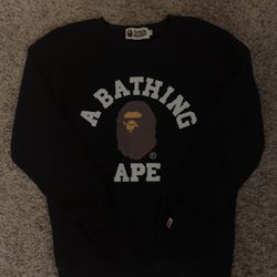 Black Bape “BATHING APE” Crewneck