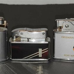 Vintage Lighters - lot of 3 - Freeman Chemical Corp