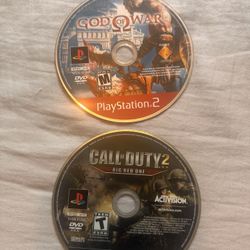 God Of War & Call Of Duty 2 PS2