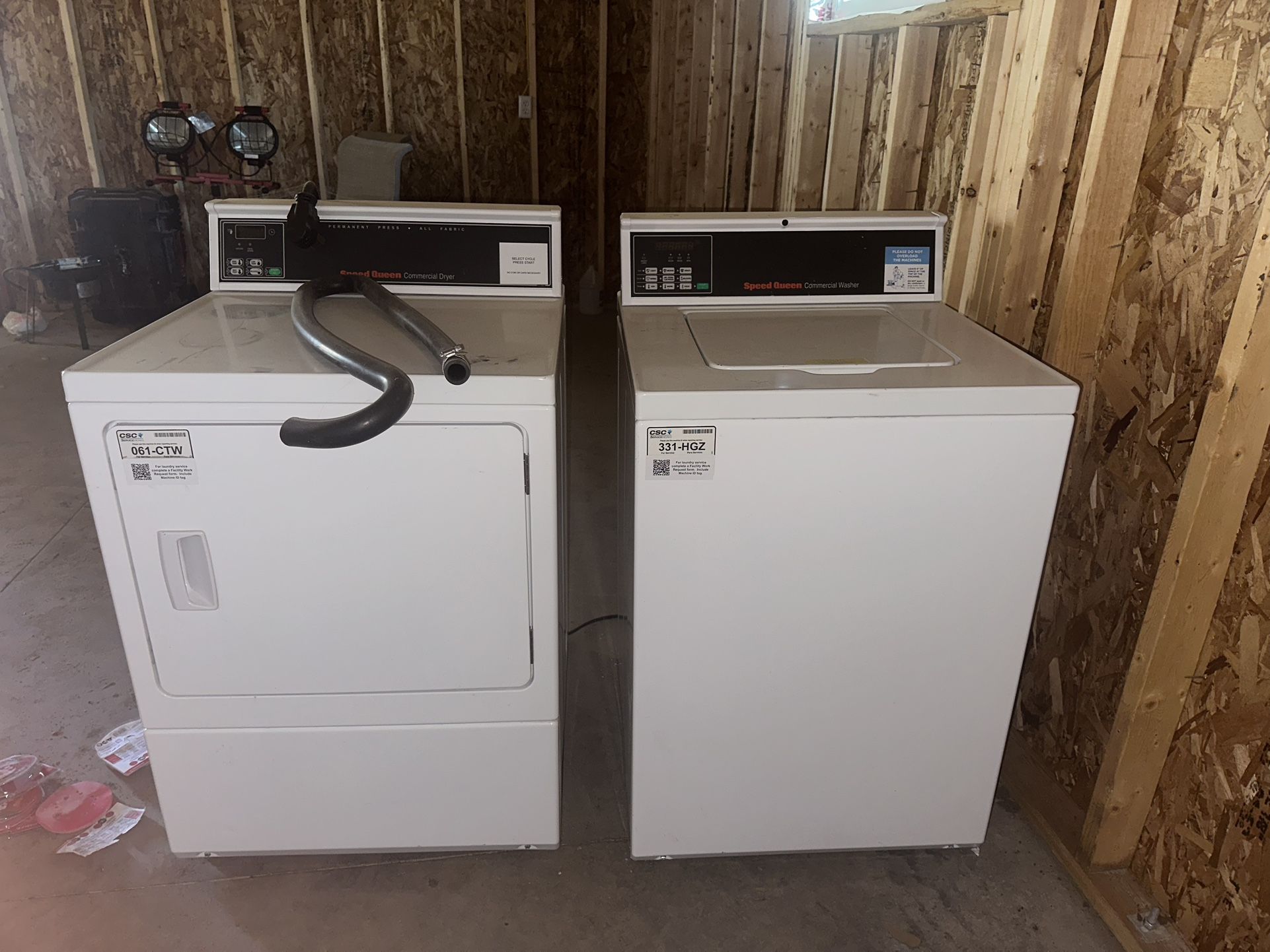 Speed Queen Commerical Washer&Dryer
