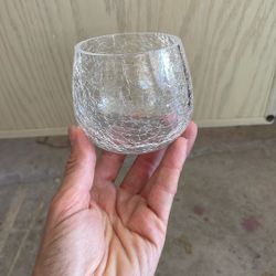 Crackle Glass Vases
