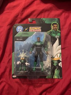 DC x Sonic the Hedgehog Green Lantern & Silver Figure 2-Pack
