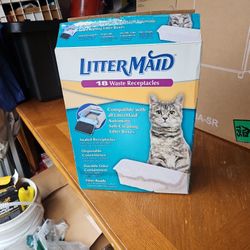 Littermaid Waste Receptacles. For litter Boxes.  Free